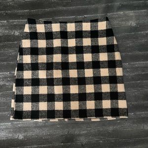Cute fuzzy checkered plaid skirt from Primark, size 2